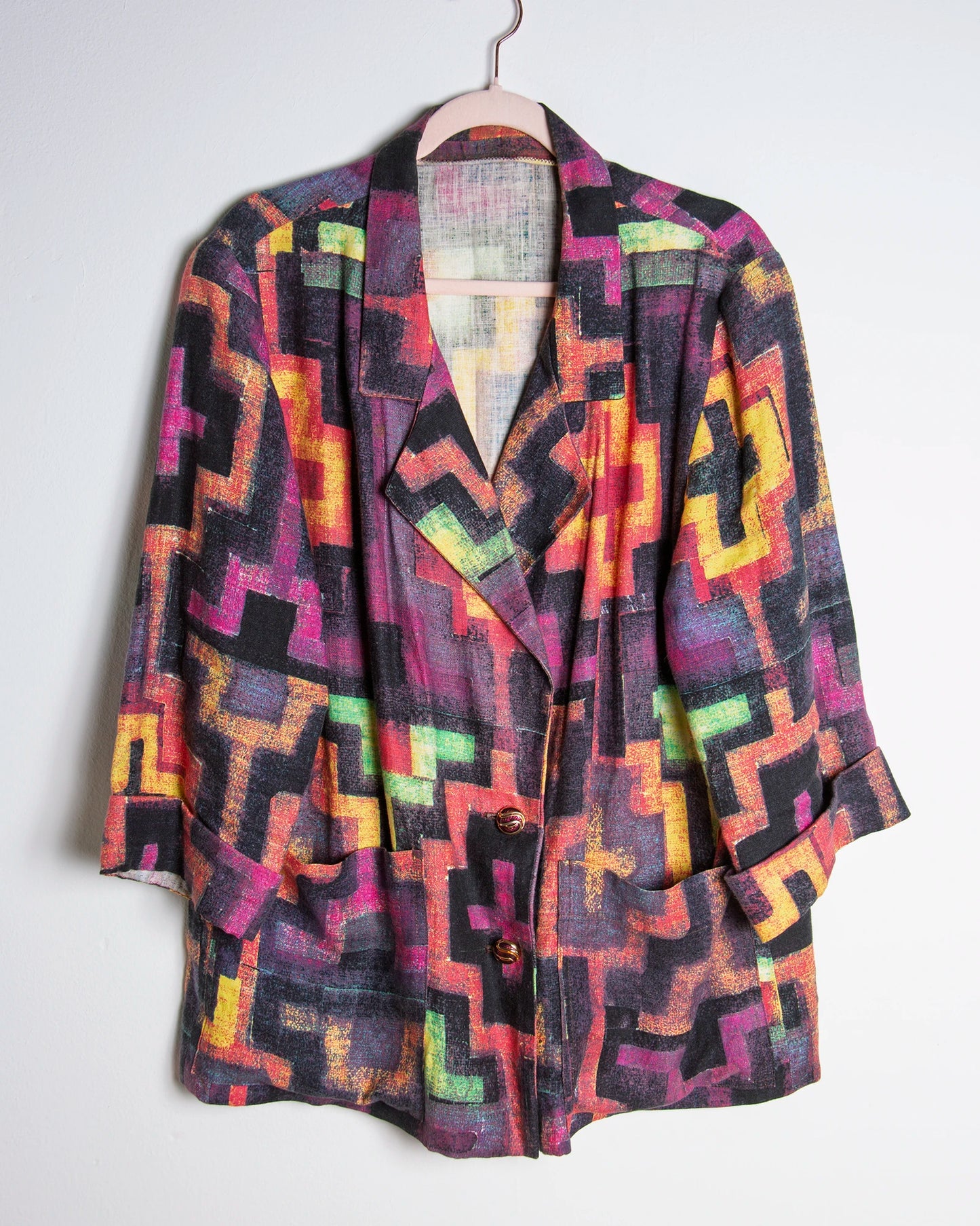 Blazer primaverile donna colorato | Giacca leggera oversize vintage