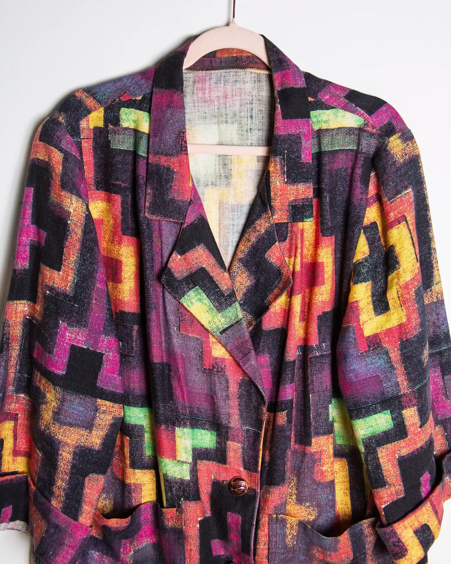 Blazer primaverile donna colorato | Giacca leggera oversize vintage