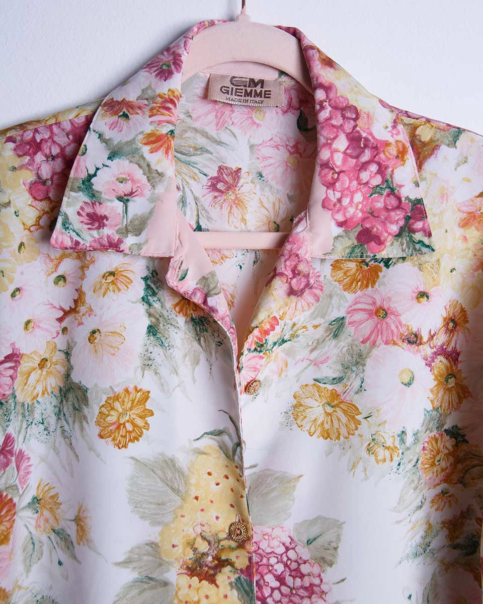 Camicia vintage floreale anni '80