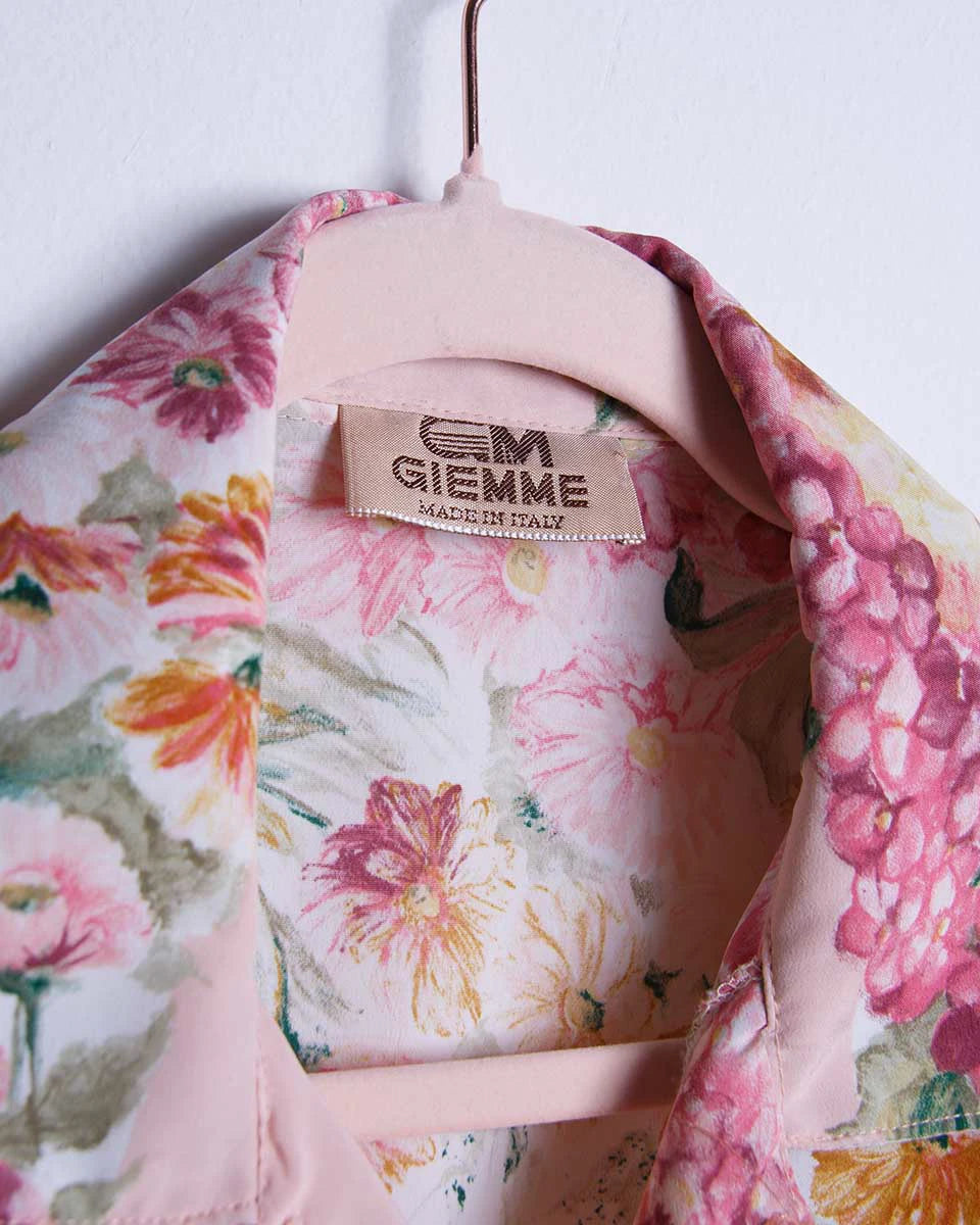 Camicia vintage floreale anni '80