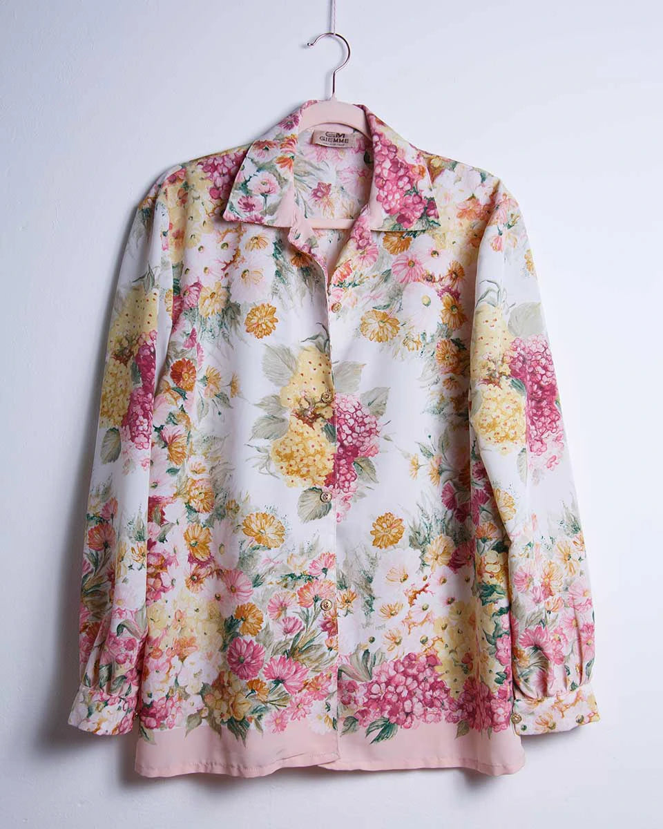 Camicia vintage floreale anni '80