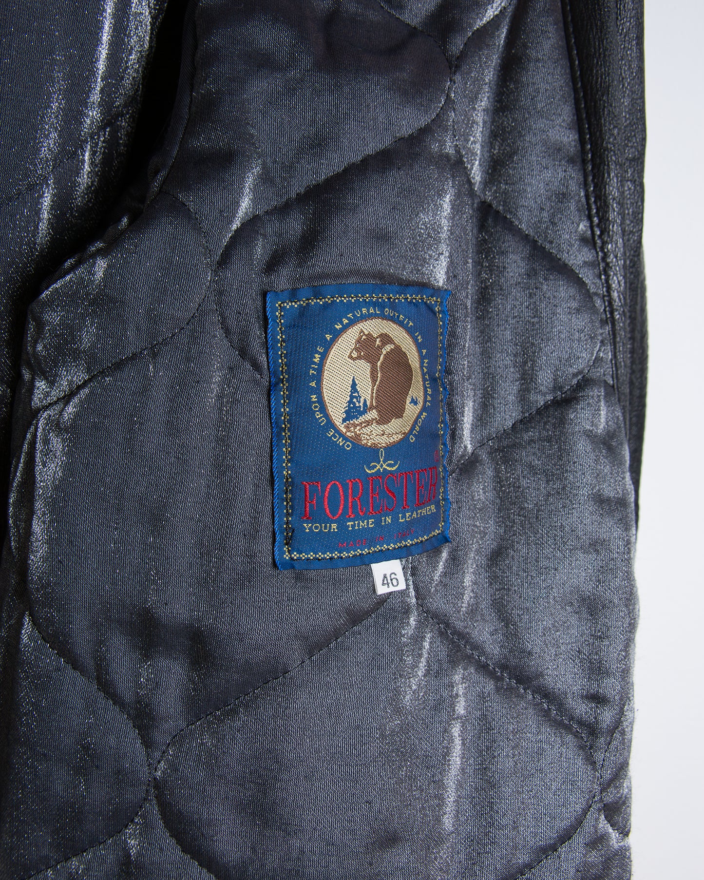 Cappotto lungo in pelle nera da donna taglia 46 – Forester