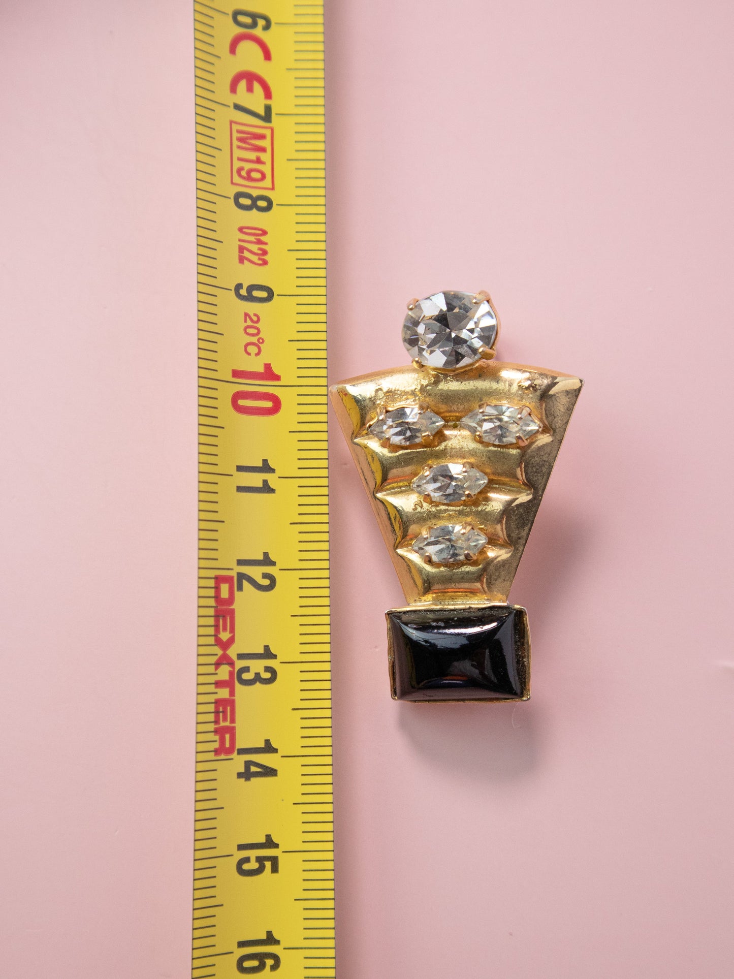 Orecchini geometrici in stile anni '20 per foro all'orecchio Rivesty Vintage