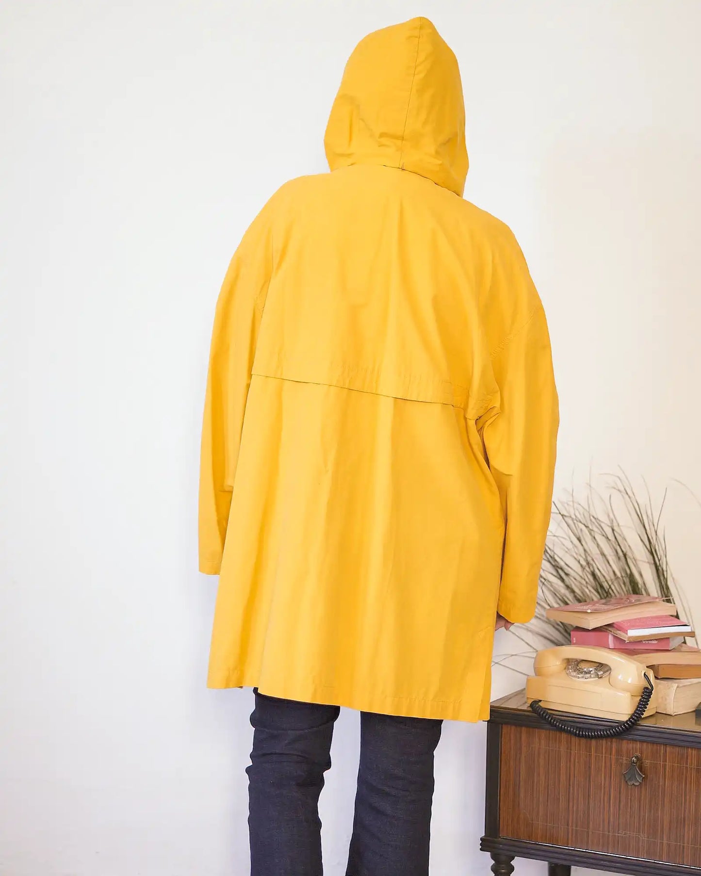 Parka giallo da donna leggero in cotone – Mary Anne Made in Italy