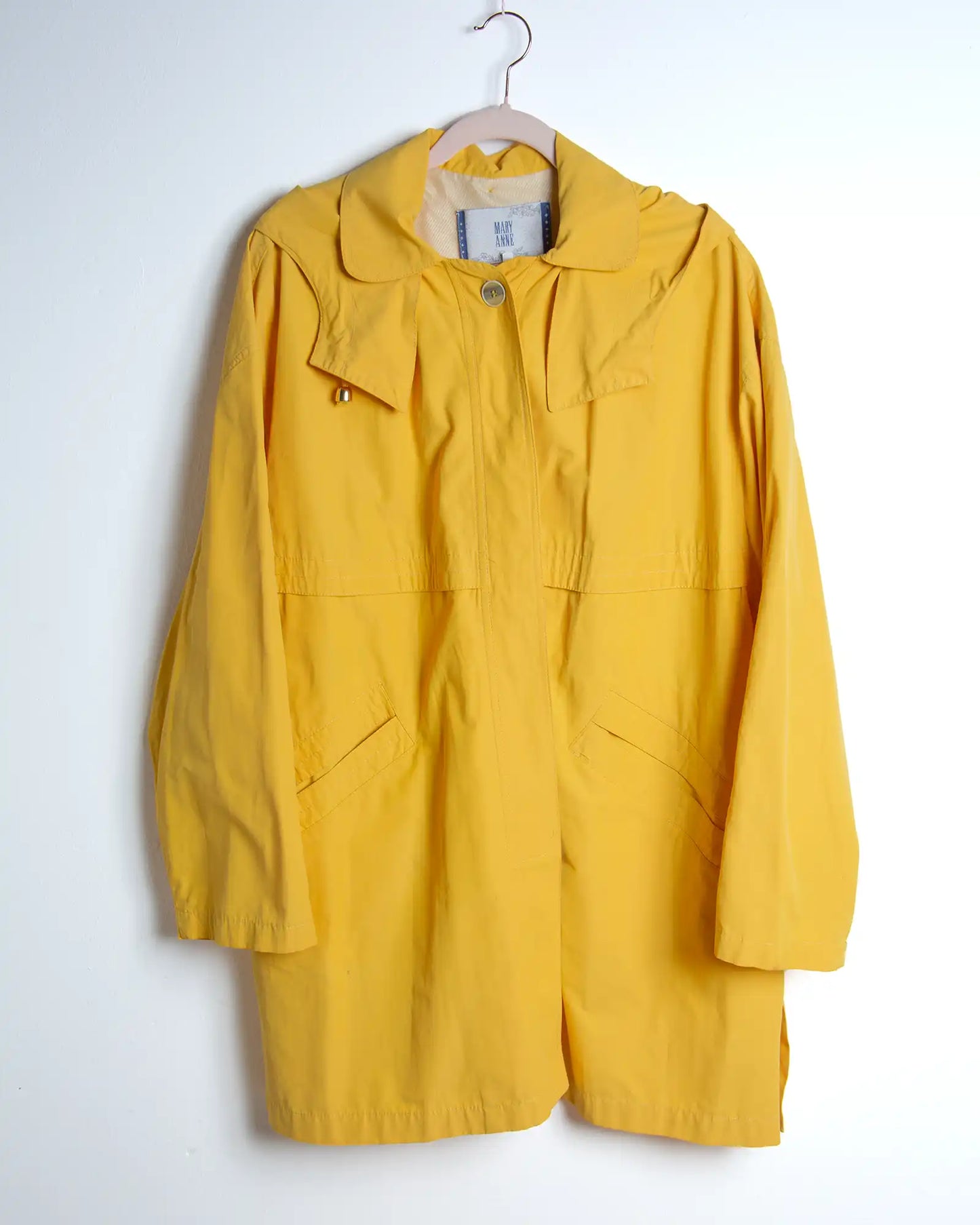 Parka giallo da donna leggero in cotone – Mary Anne Made in Italy