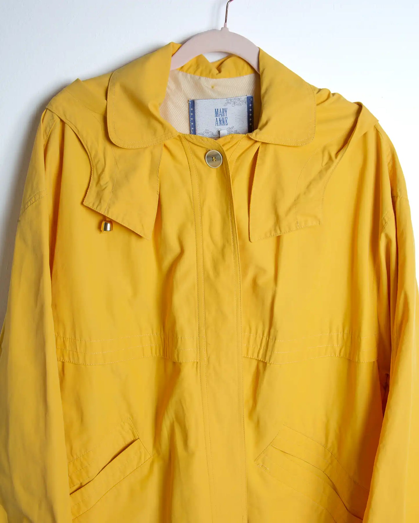 Parka giallo da donna leggero in cotone – Mary Anne Made in Italy