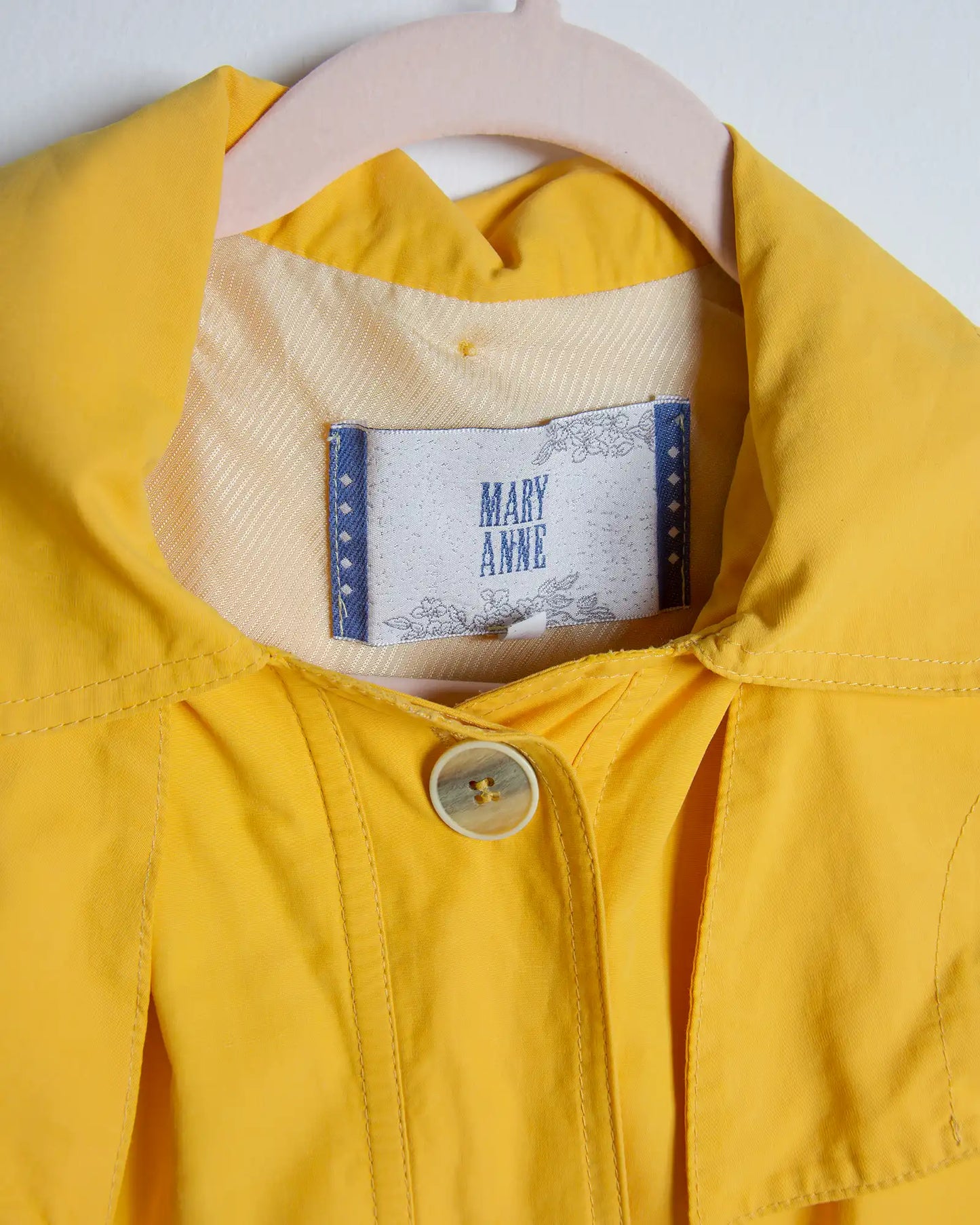 Parka giallo da donna leggero in cotone – Mary Anne Made in Italy
