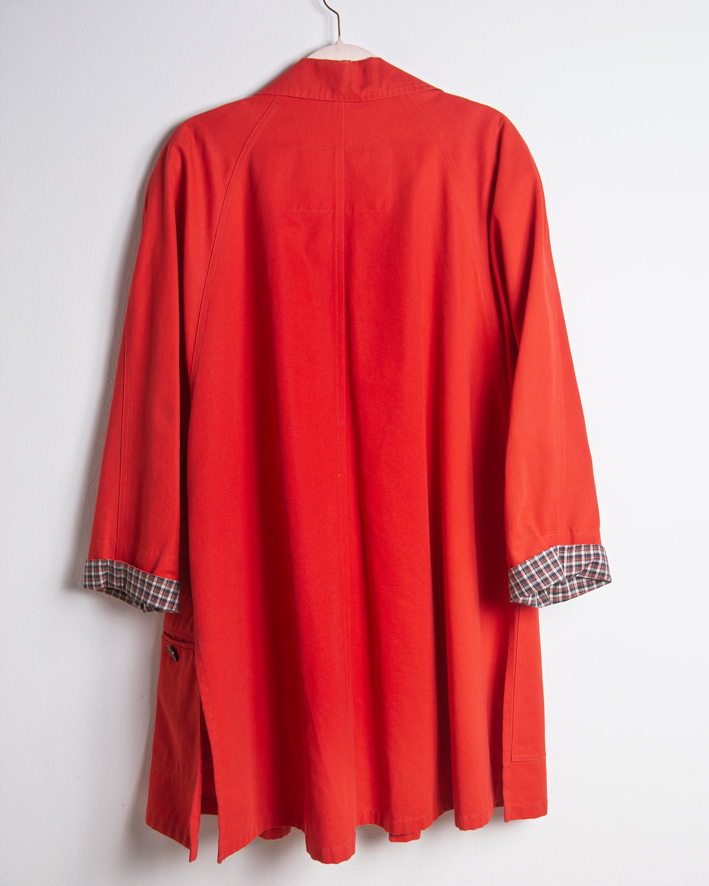 Trench rosso donna cotone taglia 42 – Made in Italy