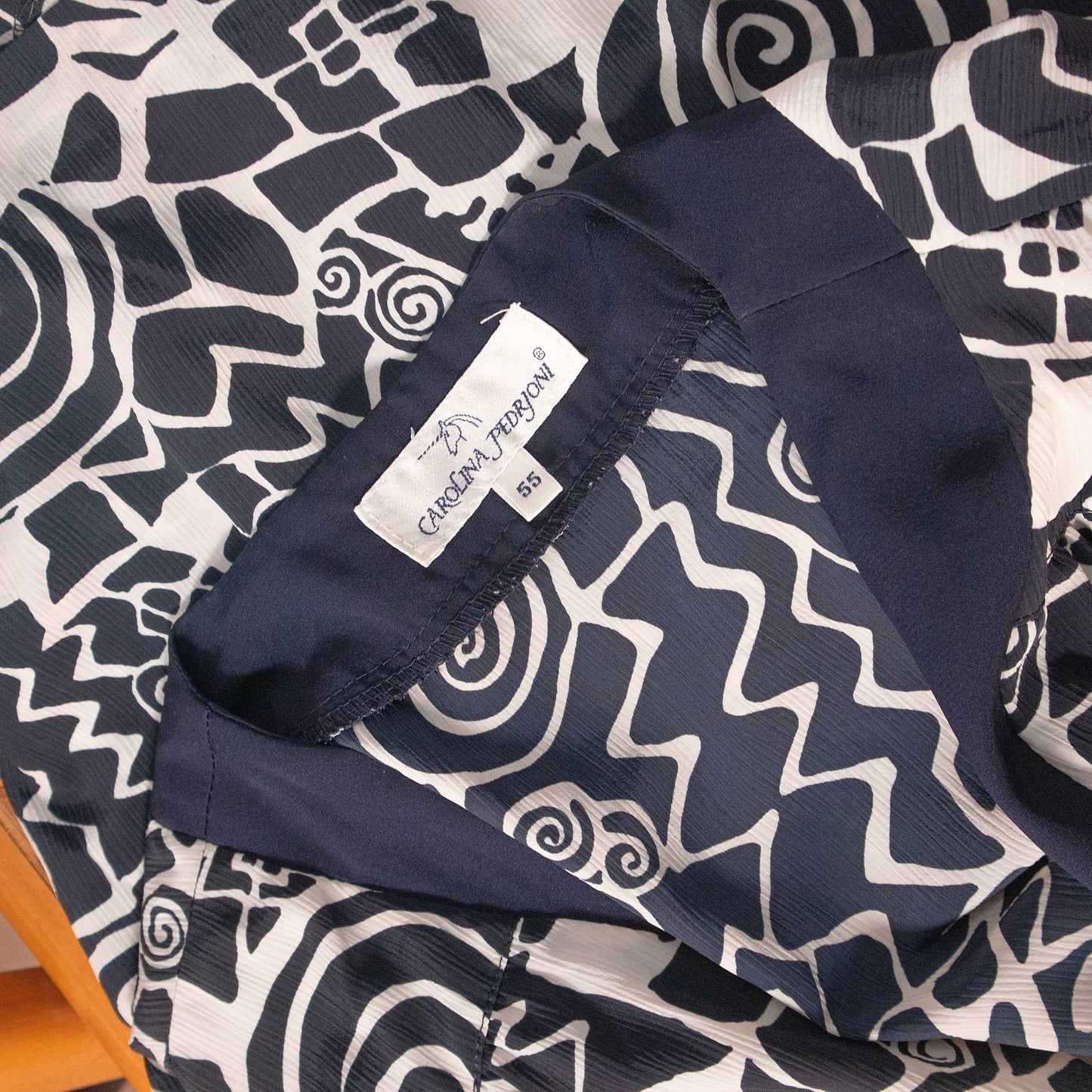 Blusa vintage classica trama geometrica - abbigliamento vintage Rivesty