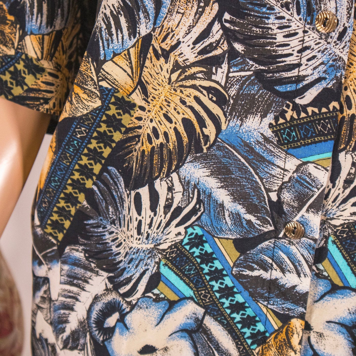 Camicia vintage ‘80/90 fantasia floreale - abbigliamento vintage Rivesty