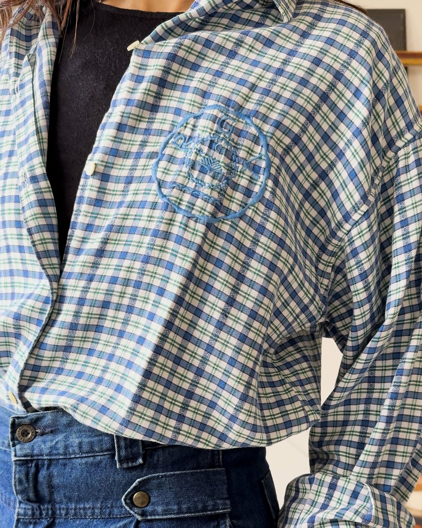 Camicia Vintage a Quadri anni 90 - abbigliamento vintage Rivesty