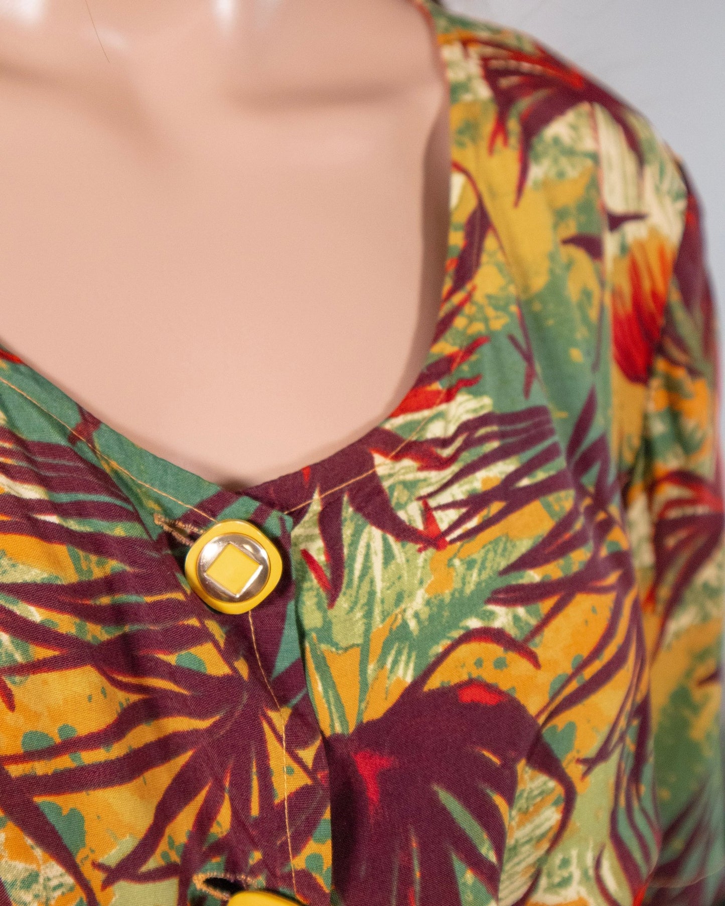 Camicia vintage stile anni '80 palme - abbigliamento vintage Rivesty