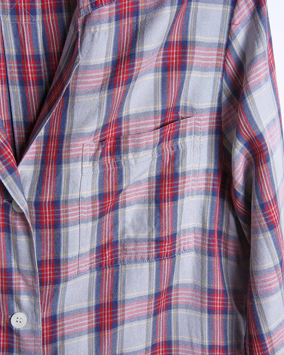 camicia Pura Seta vintage seta dettaglio tasca