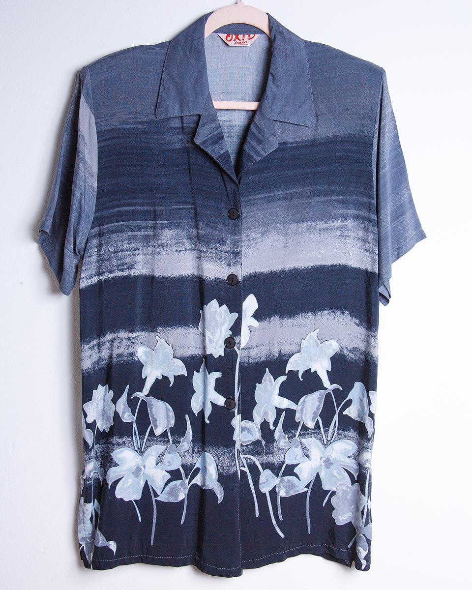 camicia floreale anni 90 Oxyd viscosa