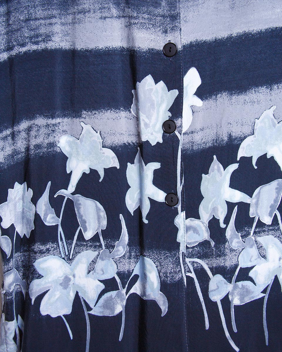 camicia vintage a fiori Oxyd dettaglio