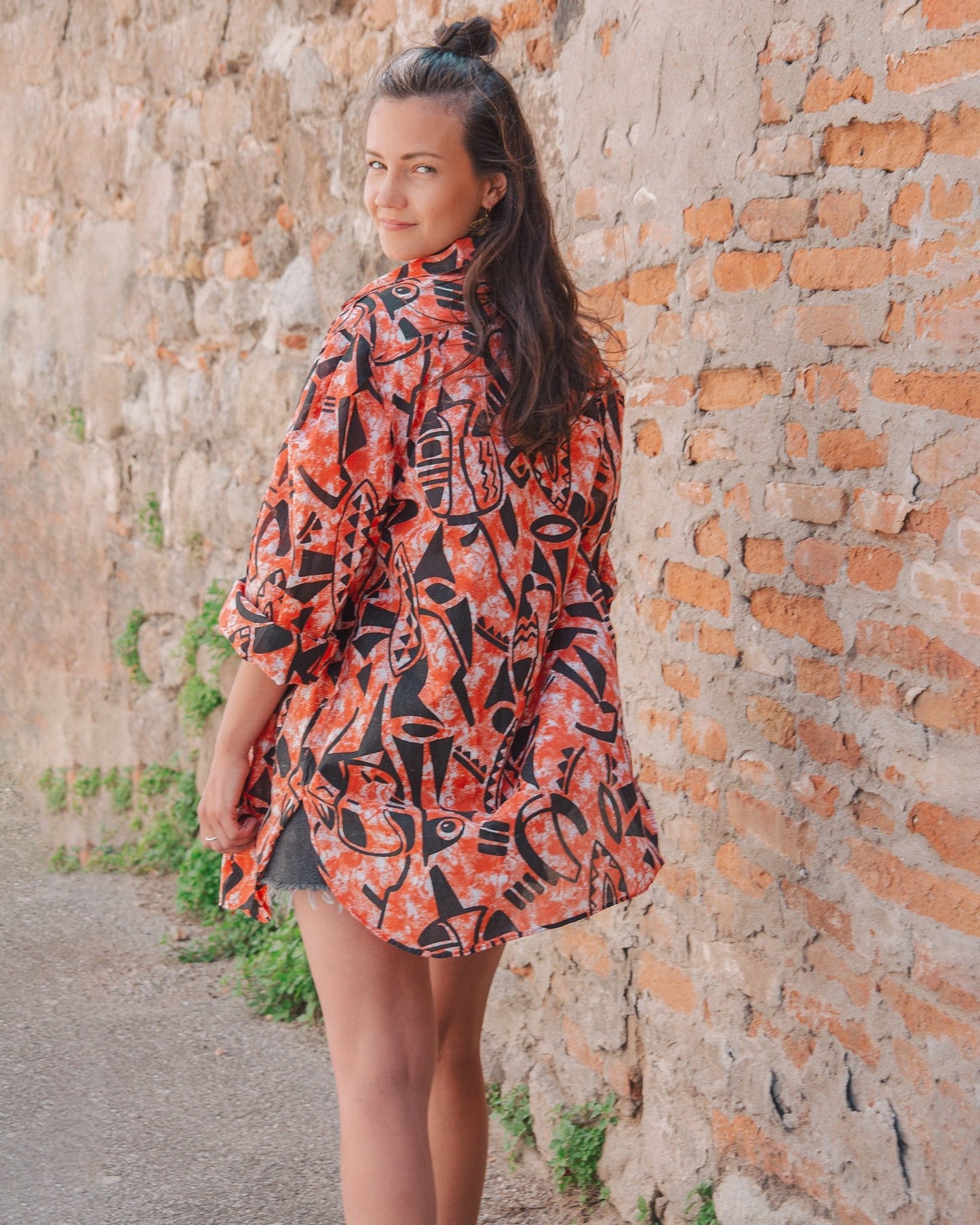 Camiciona oversize anni ‘80 - abbigliamento vintage Rivesty