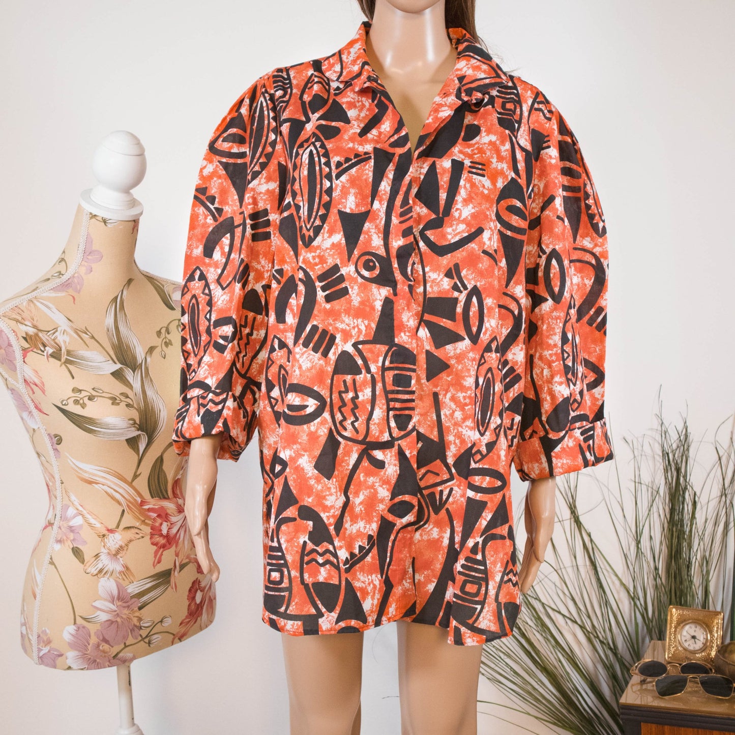 Camiciona oversize anni ‘80 - abbigliamento vintage Rivesty