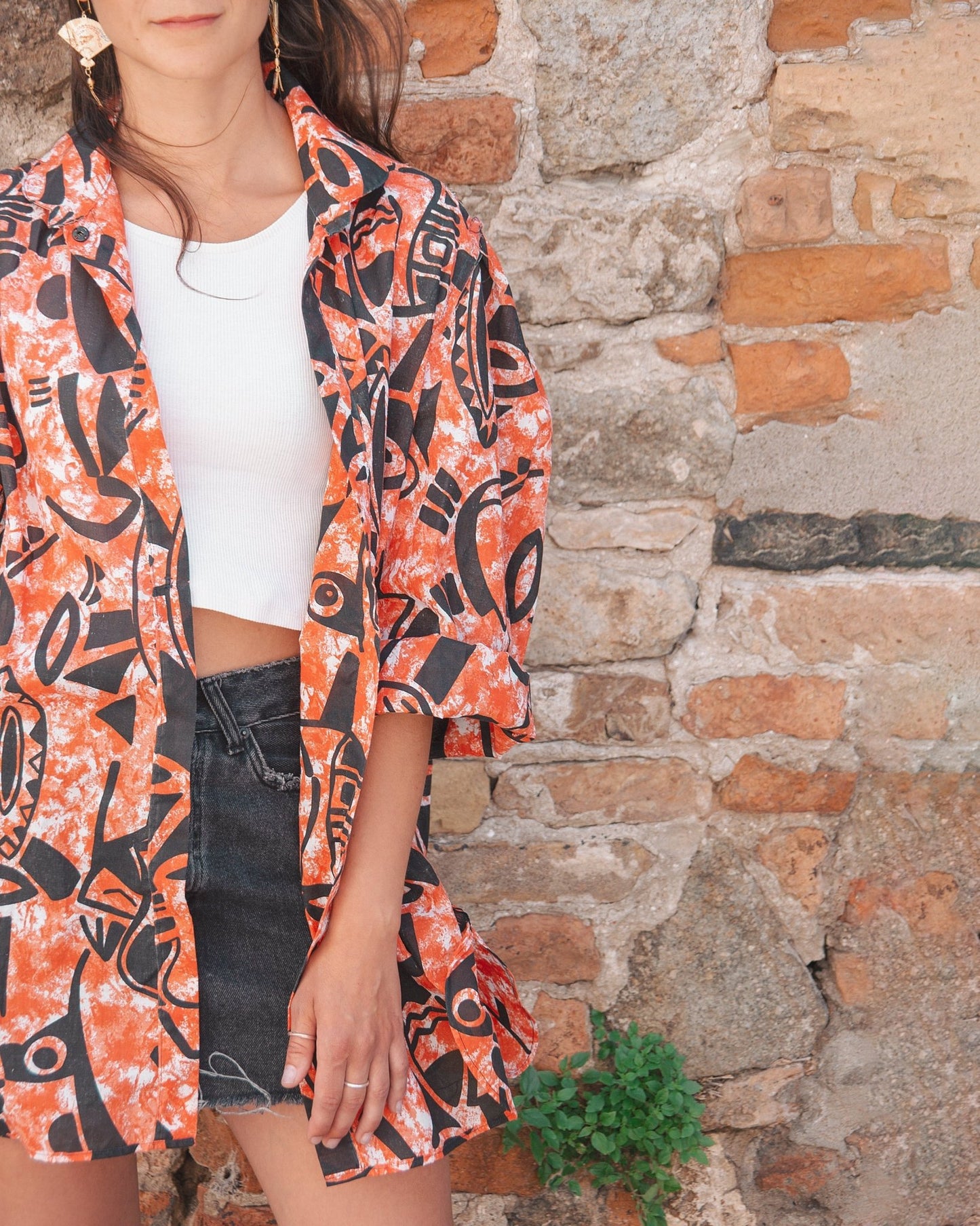 Camiciona oversize anni ‘80 - abbigliamento vintage Rivesty