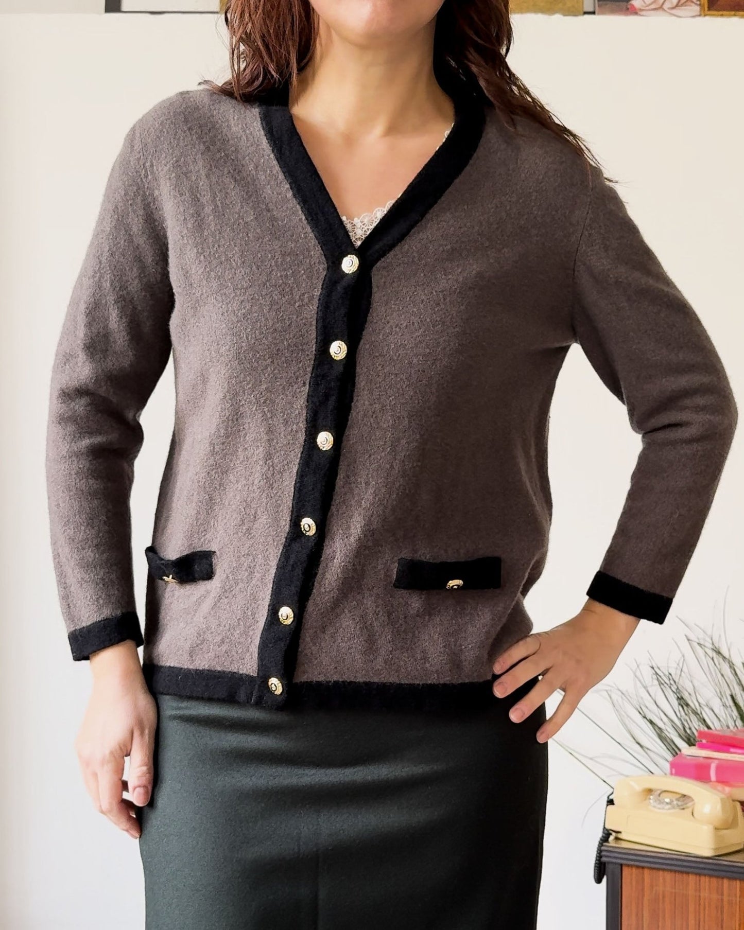 Cardigan Vintage Luisa Spagnoli – Eleganza senza tempo - abbigliamento vintage Rivesty