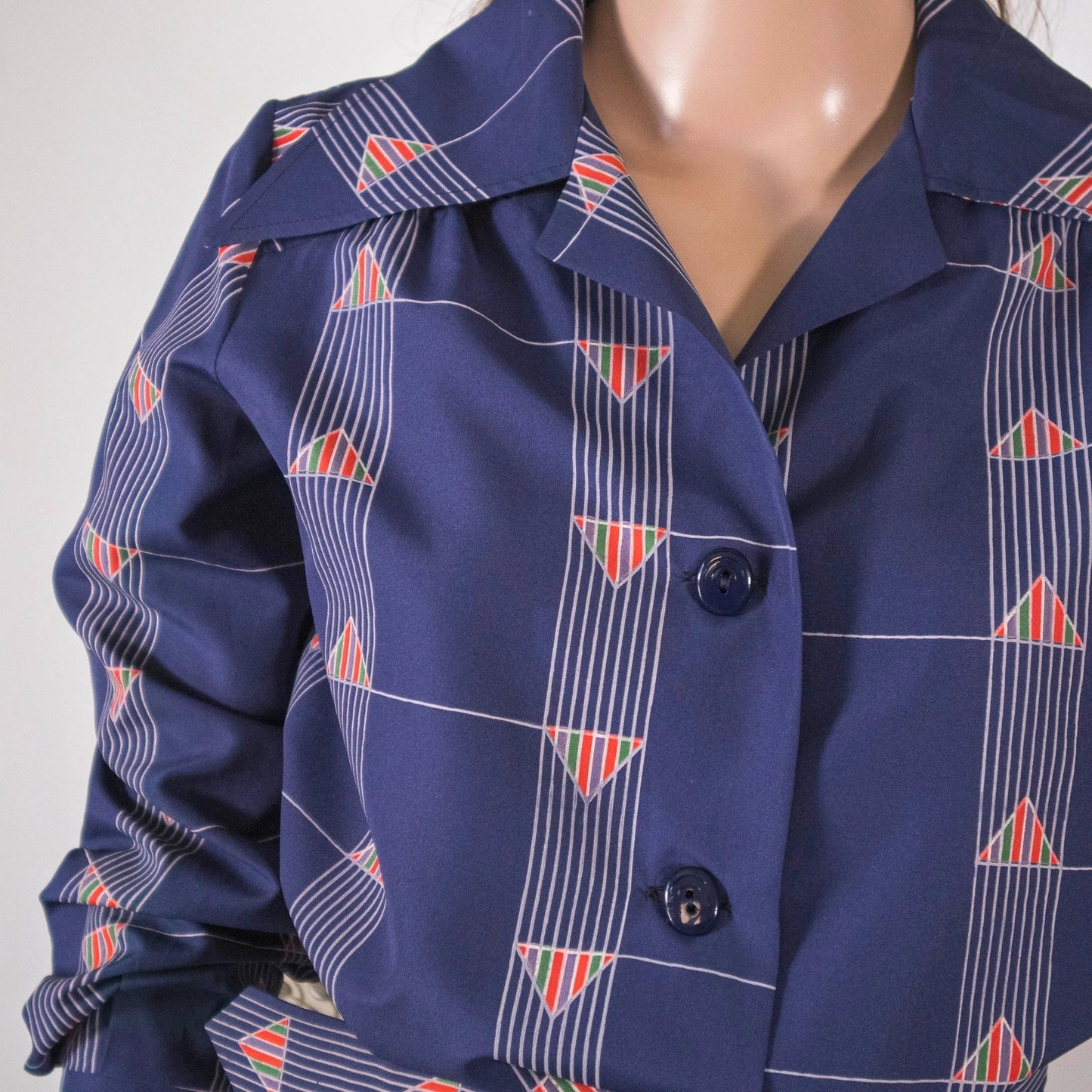 Completo camicia e gonna vintage anni ‘80 - abbigliamento vintage Rivesty