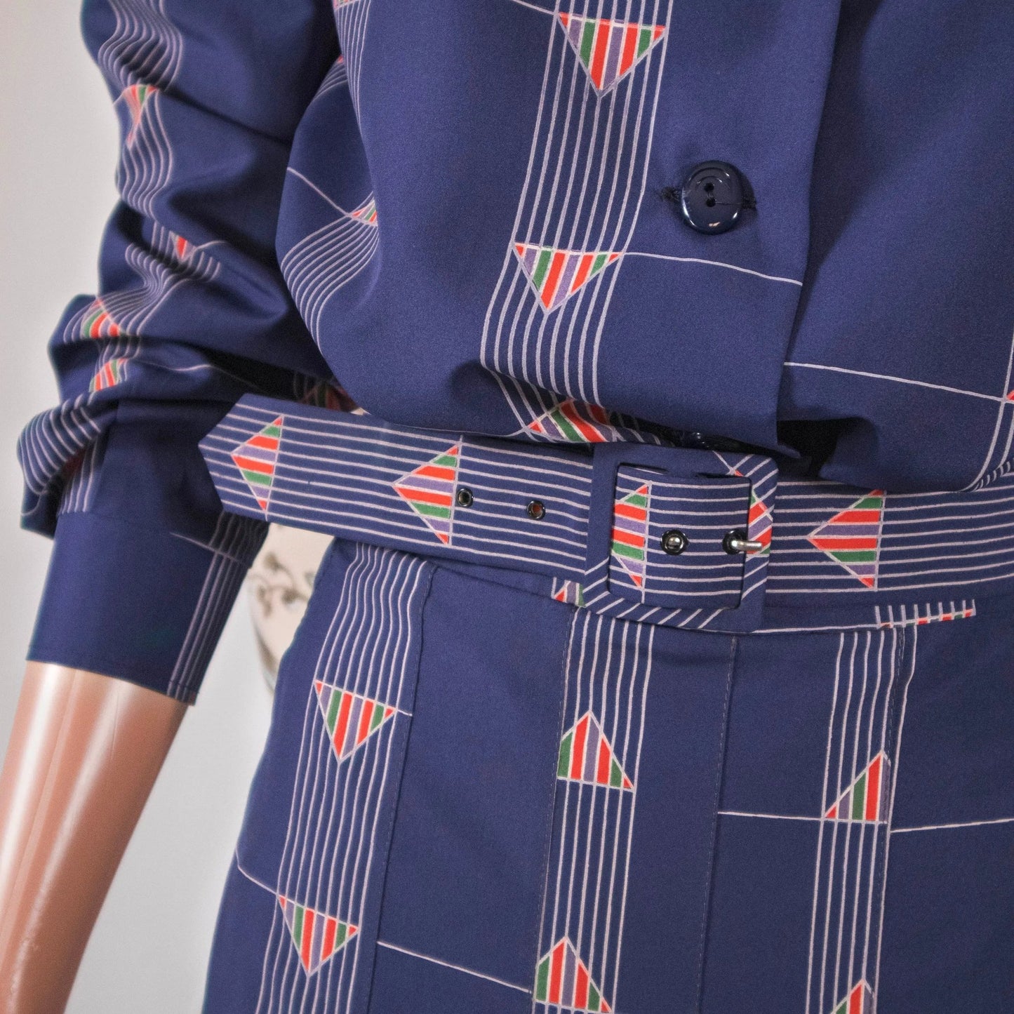 Completo camicia e gonna vintage anni ‘80 - abbigliamento vintage Rivesty