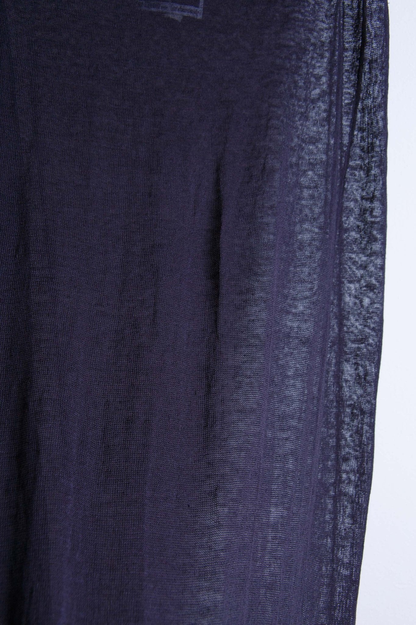 Gonna lunga blu trasparente in maglina – Taglia M | Rivesty Vintage - abbigliamento vintage Rivesty