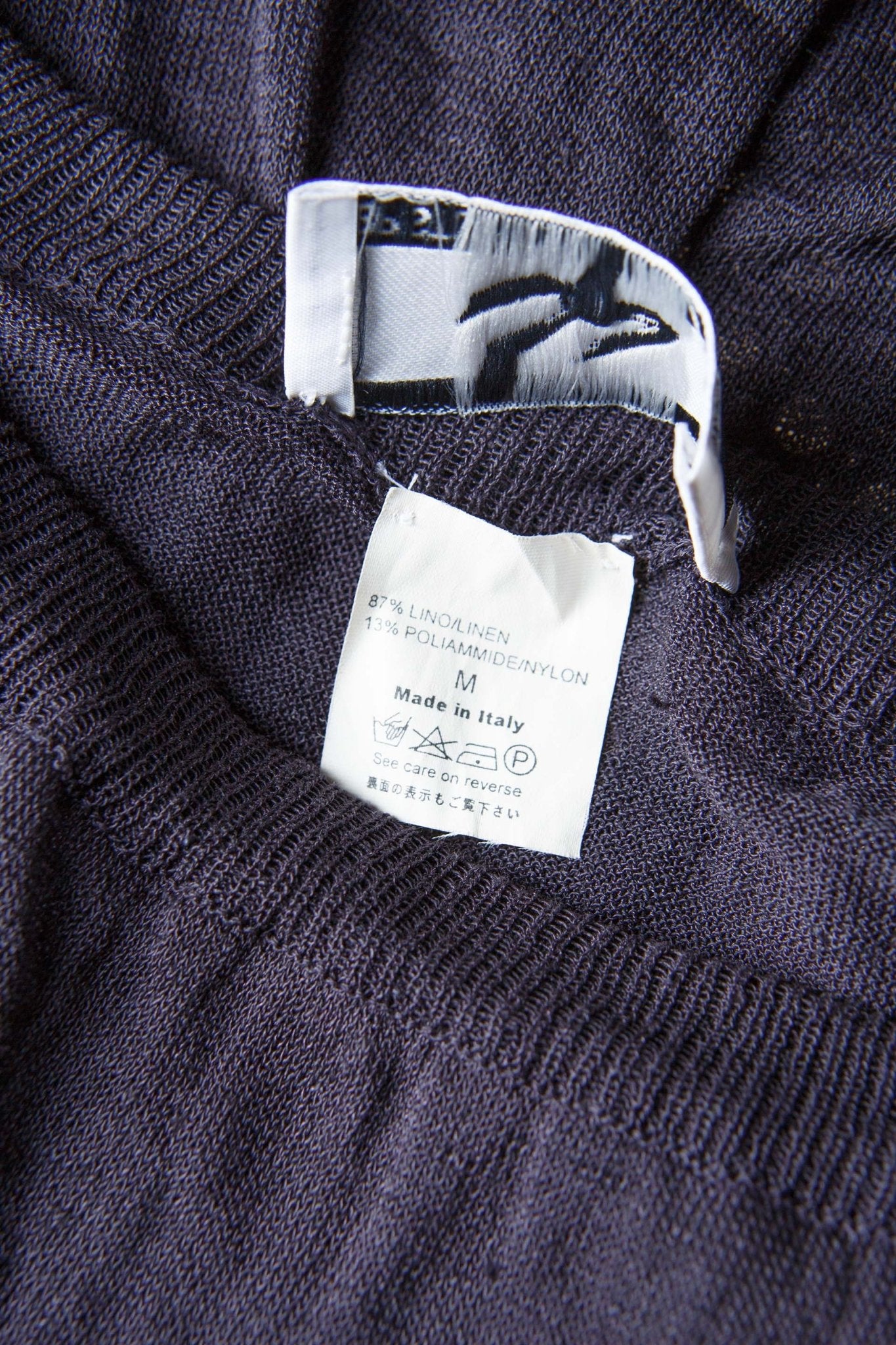Gonna lunga blu trasparente in maglina – Taglia M | Rivesty Vintage - abbigliamento vintage Rivesty
