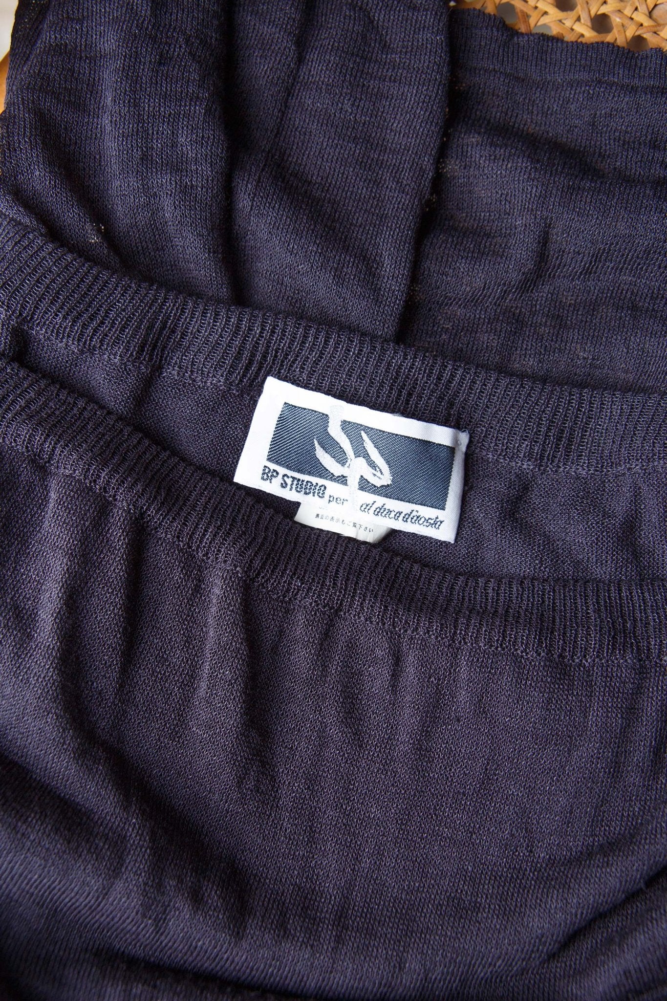 Gonna lunga blu trasparente in maglina – Taglia M | Rivesty Vintage - abbigliamento vintage Rivesty
