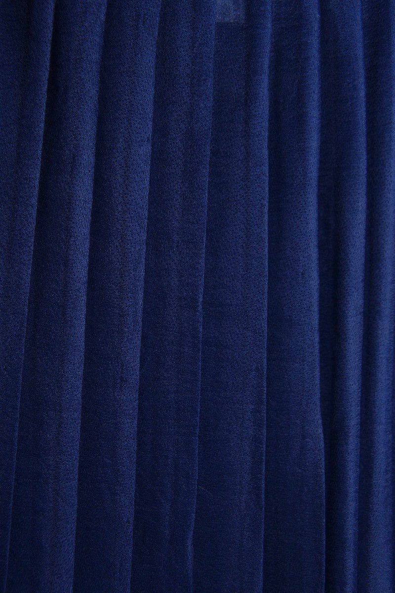 Gonna plissettata blu notte trasparente – BASE 128, taglia 44 | Rivesty Vintage - abbigliamento vintage Rivesty
