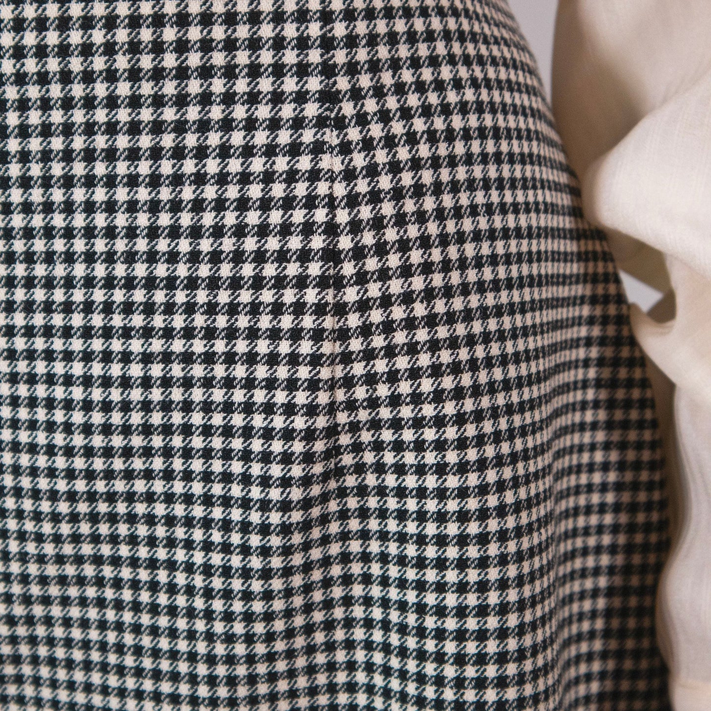 Gonna vintage in lana pied de poule - abbigliamento vintage Rivesty