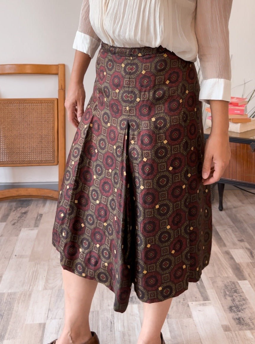 Gonna vintage seta mandala - abbigliamento vintage Rivesty