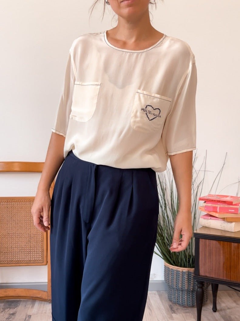 Maglia vintage seta Per Te by Krizia - abbigliamento vintage Rivesty