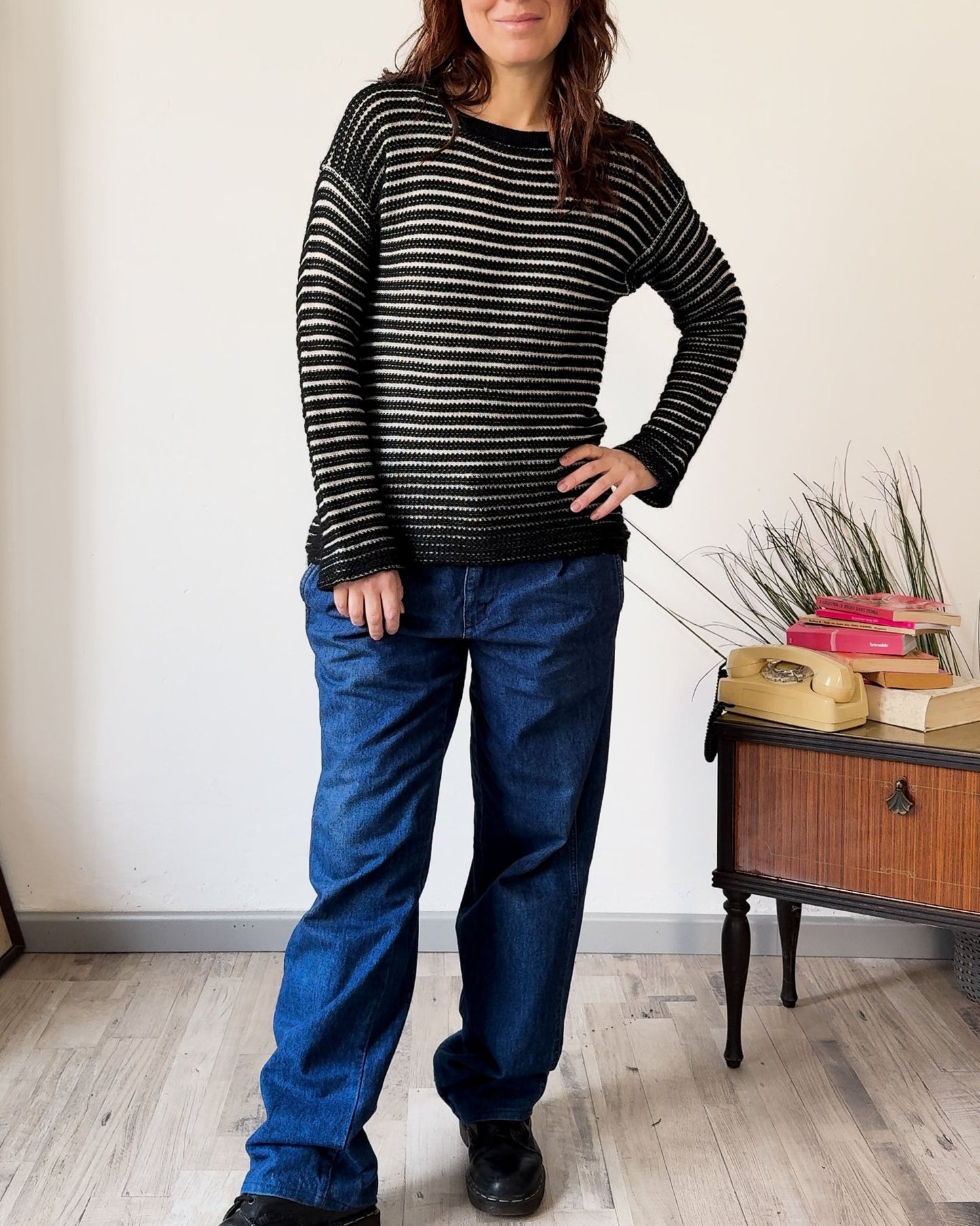 Maglia Vintage a Righe – Stile Iconico - abbigliamento vintage Rivesty
