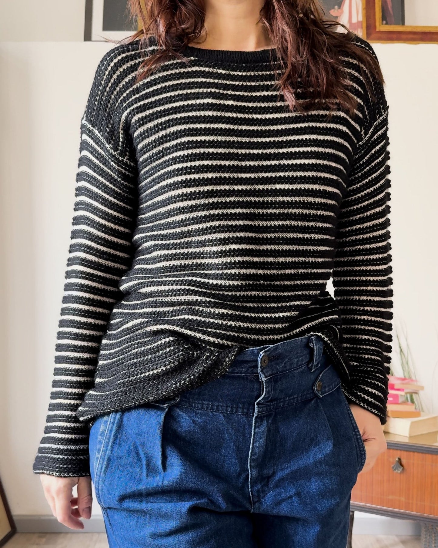 Maglia Vintage a Righe – Stile Iconico - abbigliamento vintage Rivesty