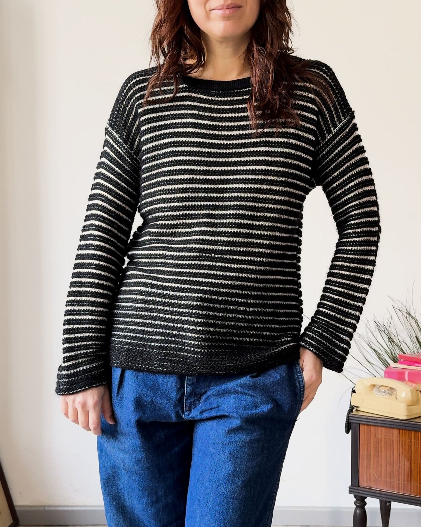 Maglia Vintage a Righe – Stile Iconico - abbigliamento vintage Rivesty