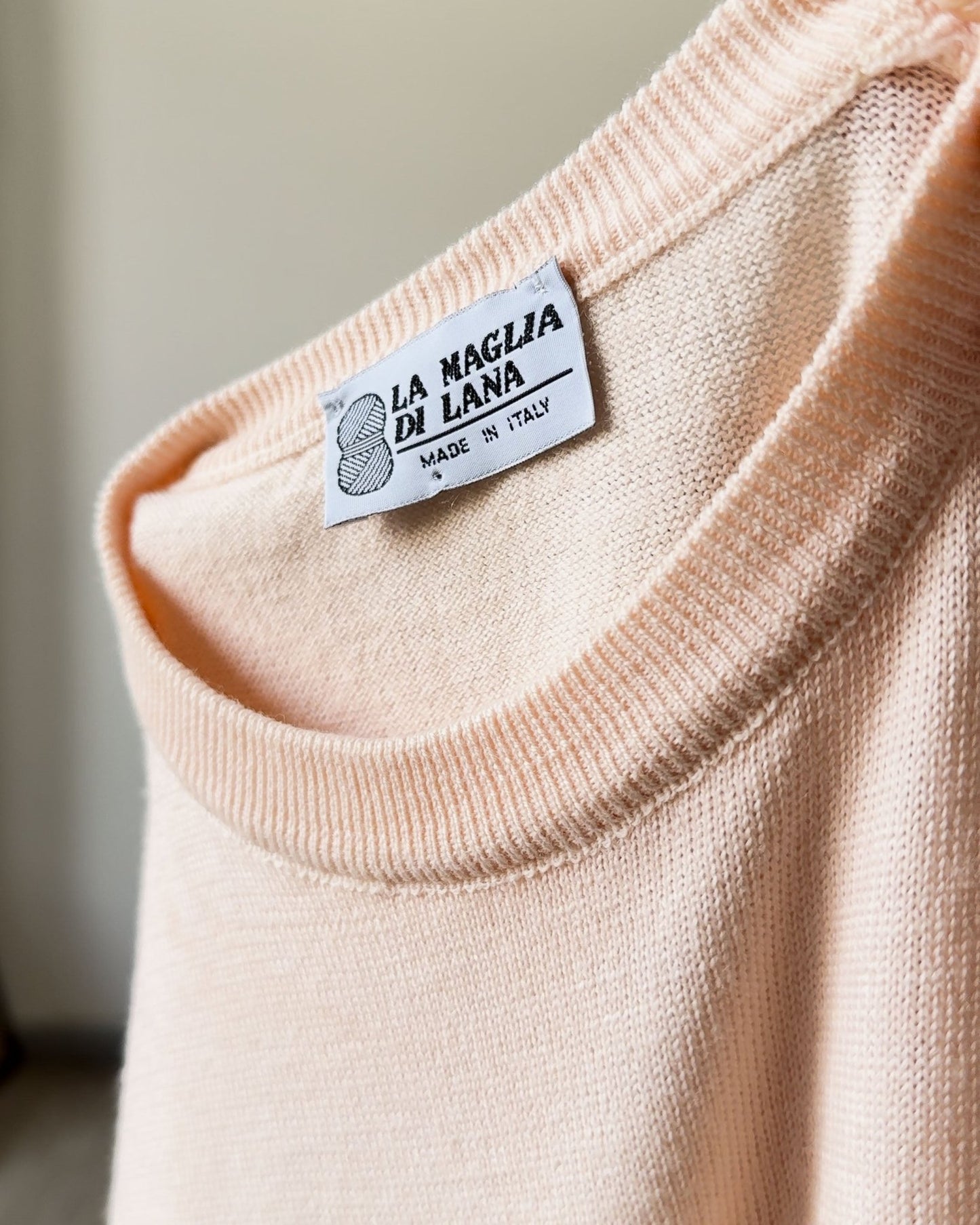 Maglia Vintage Rosa Cipria – La Maglia di Lana - abbigliamento vintage Rivesty