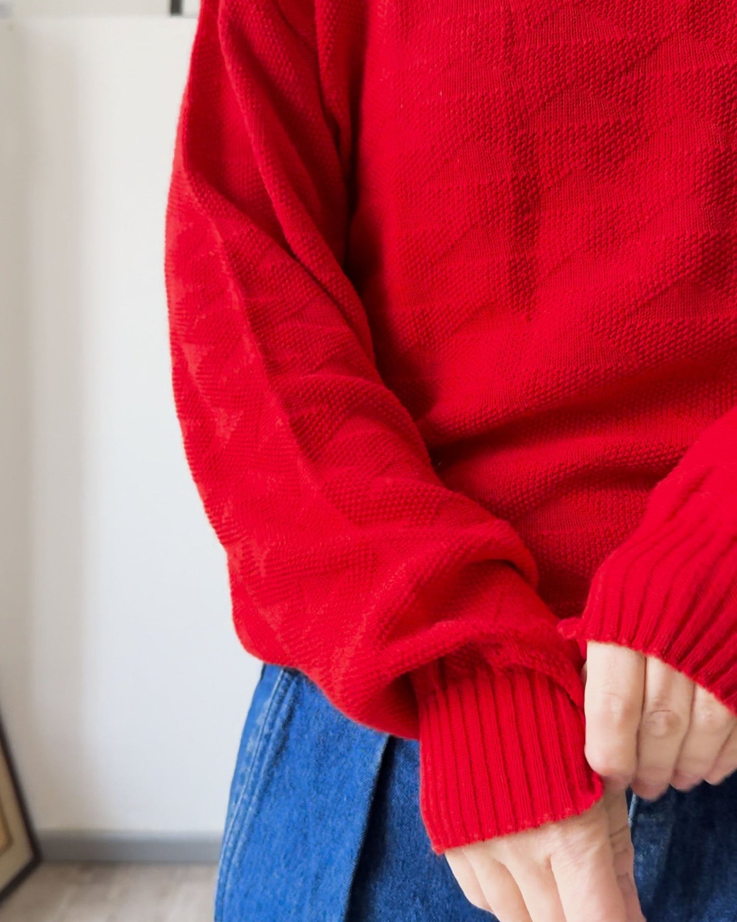 Maglia Vintage Rossa Aldo Bertolini - abbigliamento vintage Rivesty