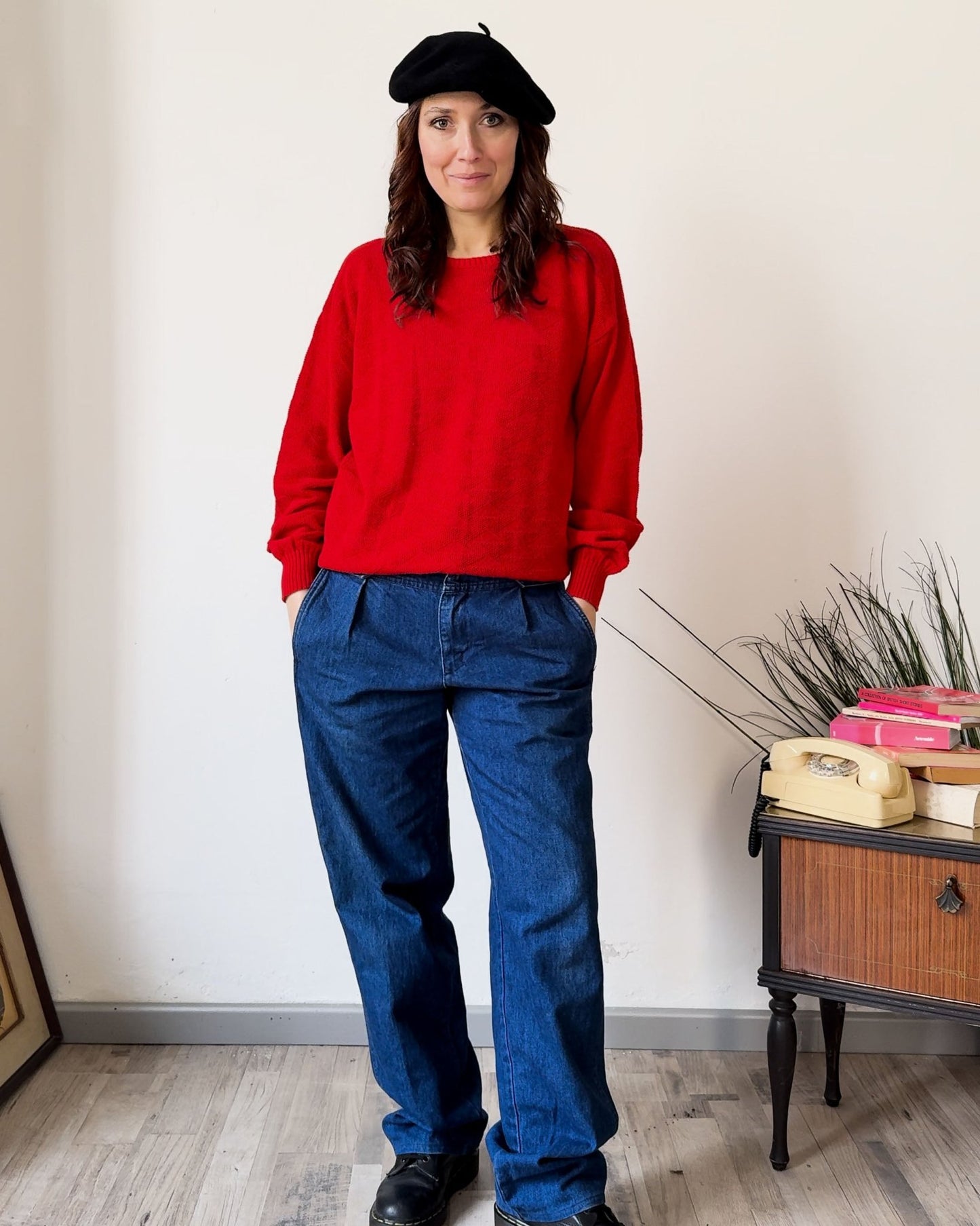 Maglia Vintage Rossa Aldo Bertolini - abbigliamento vintage Rivesty