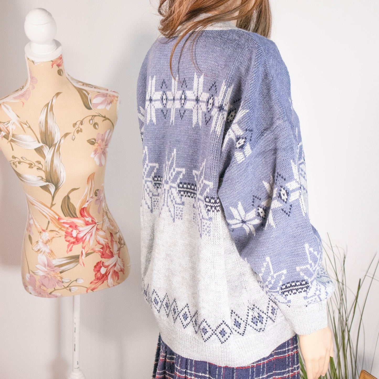 Maglione cardigan invernale vintage - abbigliamento vintage Rivesty