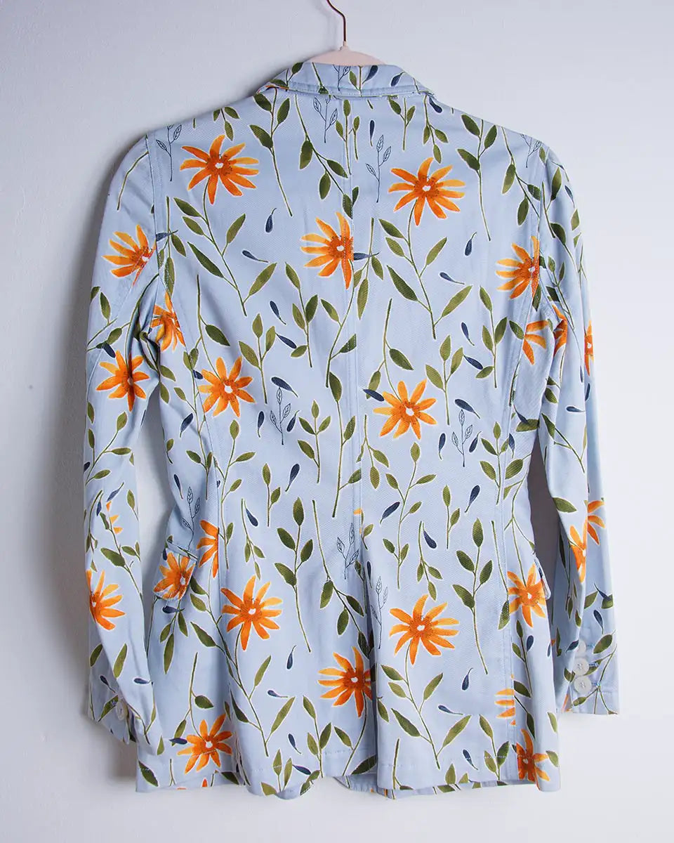 retro giacca Moschino vintage a fiori