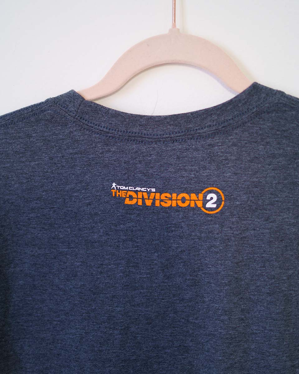 T-shirt nerd grigia “Strategic Homeland Division” Tom Clancy– Taglia M - abbigliamento vintage Rivesty