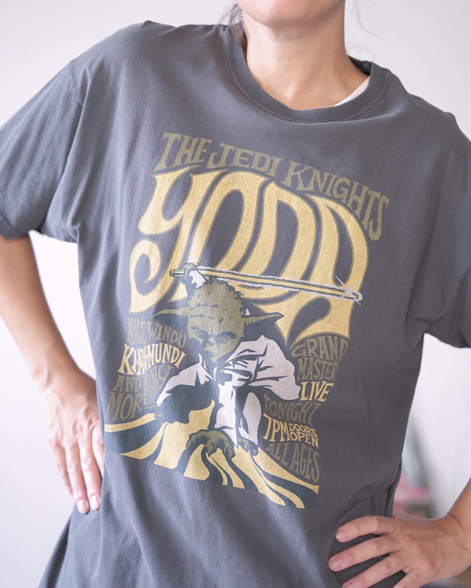 T-shirt Star Wars Yoda XL unisex – 100% cotone, edizione Jedi Knights - abbigliamento vintage Rivesty