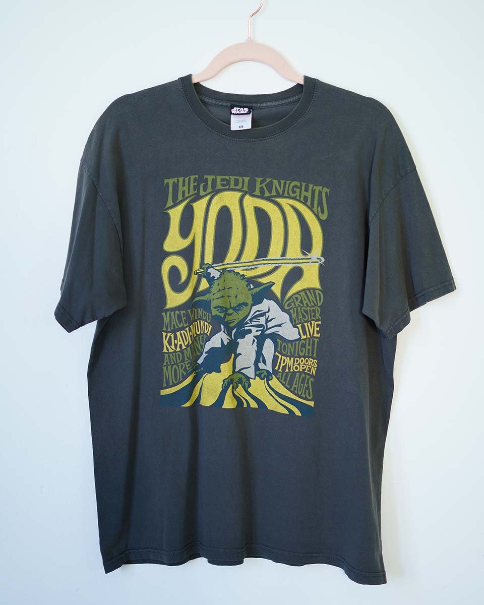 T-shirt Star Wars Yoda XL unisex – 100% cotone, edizione Jedi Knights - abbigliamento vintage Rivesty