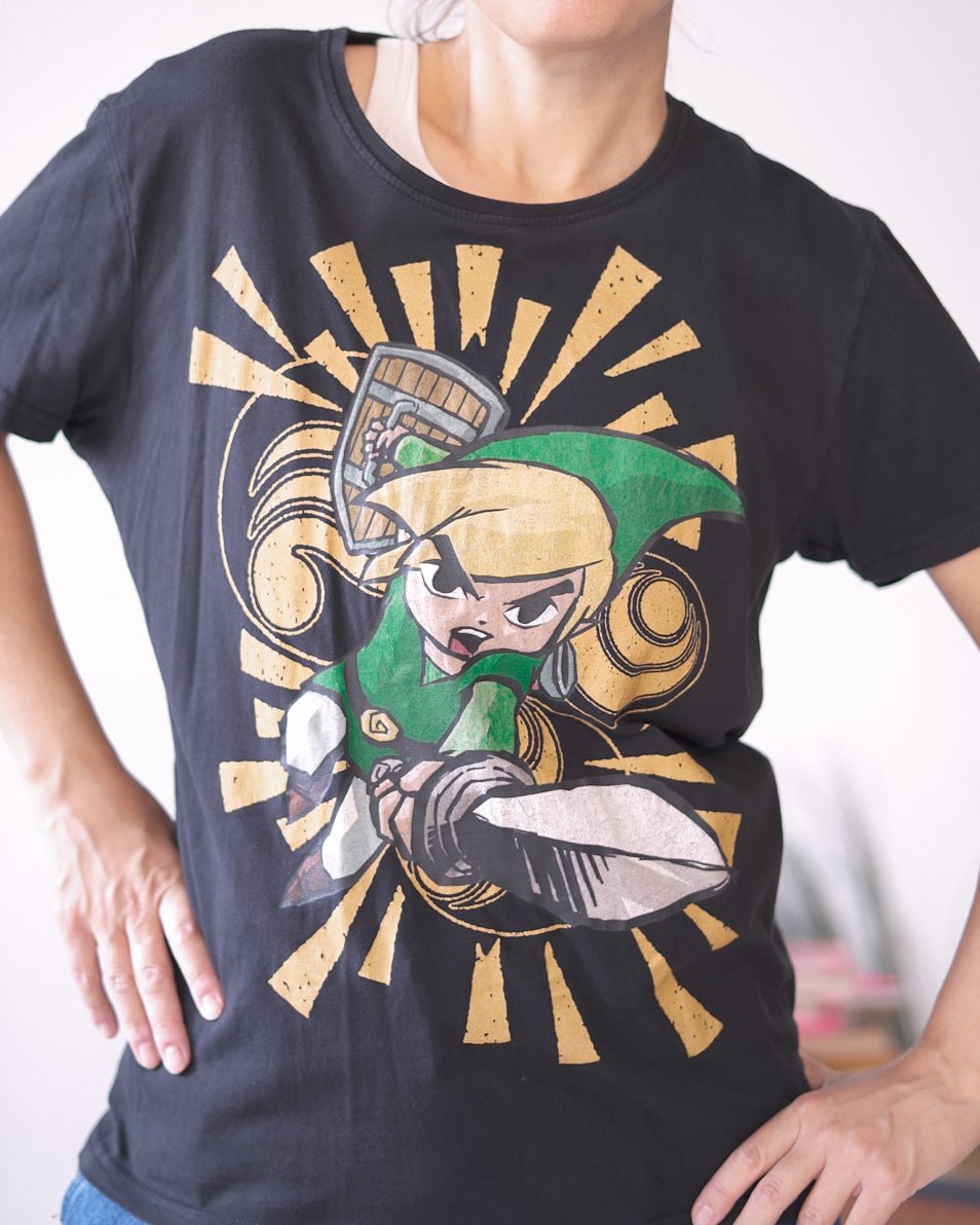 T-shirt Zelda Wind Waker – Taglia XL – 100% cotone - abbigliamento vintage Rivesty