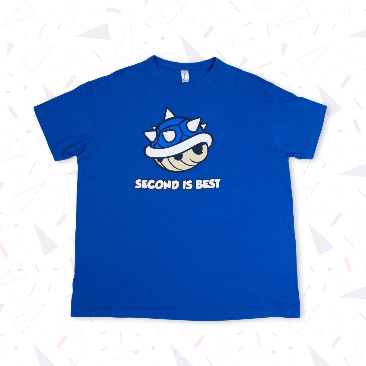 Tshirt Mario Kart, Super Mario Second is best - abbigliamento vintage Rivesty