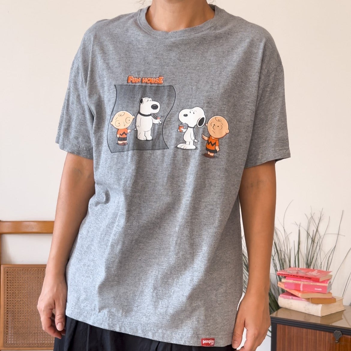 Tshirt Peanuts Snoopy Fun House Pampling L - abbigliamento vintage Rivesty