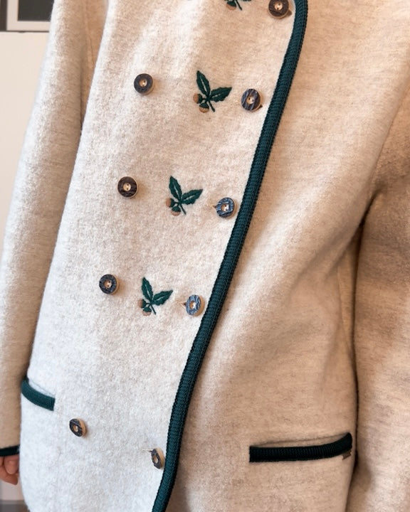 Cappotto vintage Kaufmann tirolese da donna lana cotta