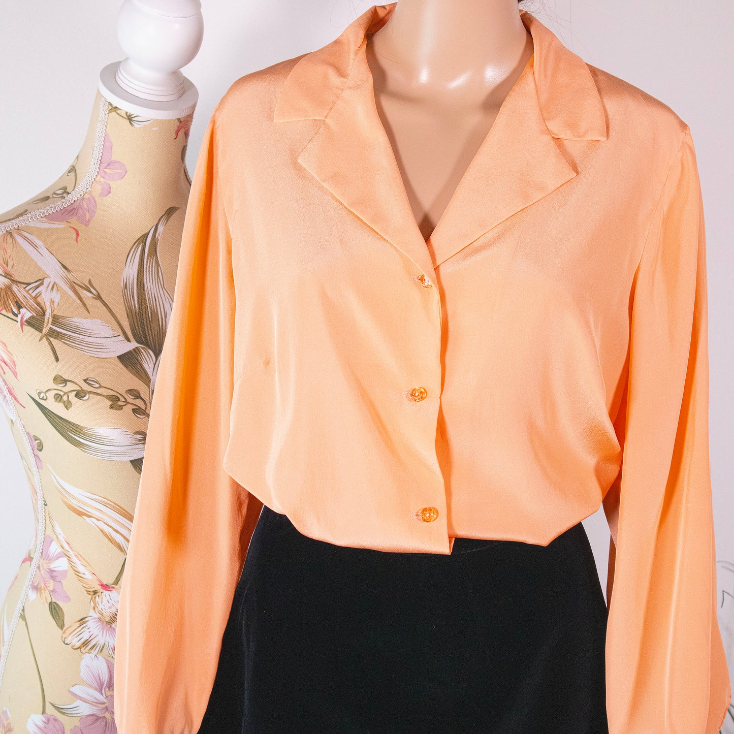 Camicia vintage sartoriale color salmone
