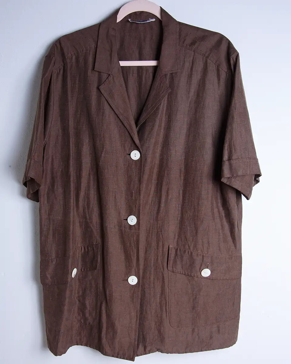 Camiciona_vintage_Marrone_Oversize_FRONTE
