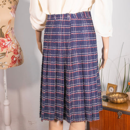 Gonna vintage plissettata tartan scozzese - Rivesty Vintage